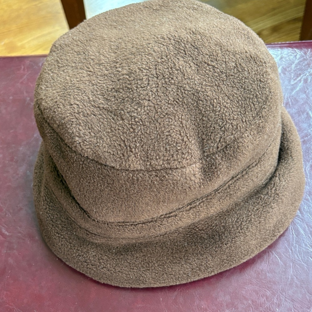 Warm Brown Fleece Bucket Hat